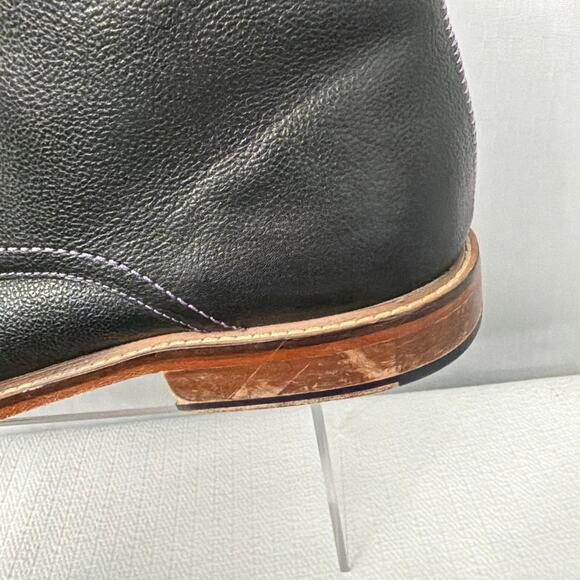 Ted Baker Boots Men\'s Size 16 Torsdi 4 Black Pebbled Leather Lace Up Chukka main image 12